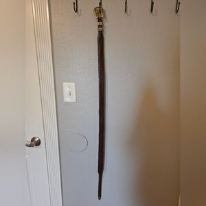 Black Bear Trading Co. Brown Alligator Belt With Crumine Buckle, Size 39